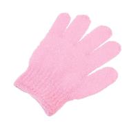 LRXIYODE 10Pcs Pink Nylon Bath Exfoliating Gloves Deep Scrubbing Body Scrubbers for Daily and Skin Care Cleaning