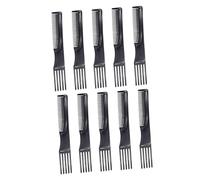 LRXIYODE 10Pcs Plastic Hair Styling Comb with Wide and Fine Teeth Static Double Sided Picks for Women and Men Strong PP Material for Salon and Home Use