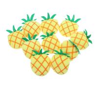 LRXIYODE 10pcs Plush Catnip for Cats Simulated Pineapple Shape Pet Playing with Soft Plush and Catnip Material, Entertaining Cats and Grabbing Attention, for Home Decor and Pet Fun