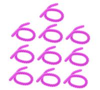 LRXIYODE 10pcs Silicone Flexible Perm Rods for Women Reusable Hair Curlers for Wavy Hair Styling Handy and Durable Curling Tools