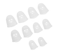 LRXIYODE 10pcs Silicone Kalimba Finger Protectors Flexible Breathable Thumb Covers for Beginners Elastic Porous Design for Comfortable Long Use Suitable for Kalimba Guitar and Thumb Piano