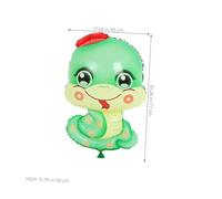 LRXIYODE 10pcs Snake Foil Balloons Green Year Snake Party Decorations Birthday Shower Festival Animal Photo Prop Balloons for Holiday Celebration