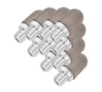 LRXIYODE 10pcs Stylus Rubber Tips Replacement Nibs High Sensitivity Lightweight Compact Design Silver Aluminum Conductive Fiber for Touchscreens and Writing Projects