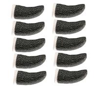 LRXIYODE 10pcs Sweat Gaming Finger Cots Flexible Touchscreen Finger Sleeves for Mobile Gaming