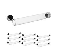 LRXIYODE 10pcs Tweezers Storage Box Eyelash Tool Organizer Eyelash Extension Tool Tube Test Tube with Cap Tweezers Case for Travel Portable Case Travel Organizer Transparent