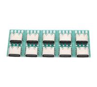 LRXIYODE 10pcs USB C Female Connector Board DIY Adapter with Pcb for Fast Data Transfer Compatible with Various Devices Easy Installation for Cable Transmission