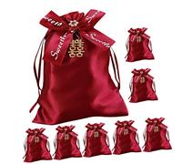 LRXIYODE 10pcs Wedding Drawstring Bags Wine Pouches for Candy Jewelry Party Favors for Engagements Celebrations Easy Open Secure Closure