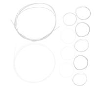 LRXIYODE 11pcs Silver Plated Nylon Core Oud Strings Set with Copper Alloy Winding Warm Sound Quality Rust Resistant Coating Durable for Professional and Beginner Middle Eastern Oud Players