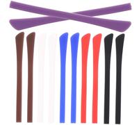 LRXIYODE 12 Pairs Glasses Leg Cover Anti-Slip Silicone Eyewear Leg Sleeve for Sports
