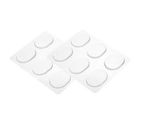 LRXIYODE 12 Pcs Transparent Self Adhesive Silicone Drum Dampeners Mute Mats for Drum Kit Silencing Soft Washable Pads for Practice and Sound Reduction