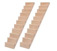 LRXIYODE 12 Scale Wooden Staircase Model for Dollhouse DIY Accessory, Miniature Handrail-Free Stairs Set, Delicate Mini House Ornament for Doll Furniture Decor