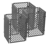 LRXIYODE 12 Sheets Military Plastic Fence Set Scene Building Kit for Boys and Safe DIY Tabletop Plaything to Enhance Creativity and Imagination