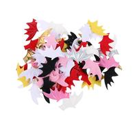 LRXIYODE 120pcs Halloween Bat Wings and Devil Horns Hairpin Small Lightweight DIY Craft Accessories for Hair Clips Doll Decorations Hat Embellishments Portable Halloween Costume Decor