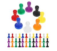 LRXIYODE 128Pcs Plastic Board Game Pieces with 8 Colors Pawns Set for Tabletop Games Chess Set Replacement Tokens for Board Accessories