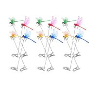 LRXIYODE 12pcs 3d Dragonfly Hat Clips Multipurpose Fake Dragonfly Decorations for Garden and Outdoor Use with Strong Clip, Colorful Set Red Green Yellow Blue for Sun Hats and Yard Decor