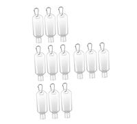 LRXIYODE 12pcs 50ml Refillable Plastic Storage Bottles Hook Portable Travel Subpackage Containers for Toiletries and Makeup Random Color