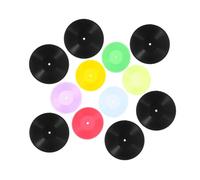 LRXIYODE 12pcs Doll Supplies Desktop Mini House Decor Doll House Record Prop Fake Vinyl Records Decor Mini Ornament Miniature Scenery Props Plastic