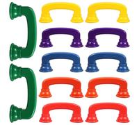 LRXIYODE 12Pcs Educational Whisper Phones Set, Plastic Reading Whisper Phone for Speech Language Development, Early Learning for Preschool, 6 Colors