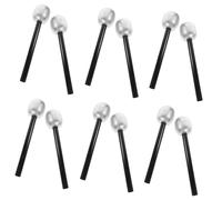 LRXIYODE 12pcs Fake Microphone Toy Props for Pretend Play Party Photo Booth Role Play Activities Boys and Girls Festival Accessories