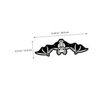 LRXIYODE 12pcs Glow Dark Halloween Bats Wall Decor with Luminous Hanging Ornaments for Indoor Outdoor Lawn Party Decorations