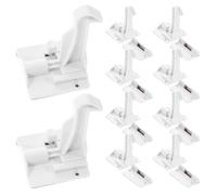 LRXIYODE 12pcs Locks Invisible Safety Cabinet Latches No Drilling Needed Easy Installation Fit for Drawers Cabinets Doors Parent-Friendly Design