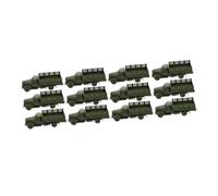 LRXIYODE 12Pcs Mini Military Truck Model Playthings for Boys Sensory and Hand-eye Coordination Development