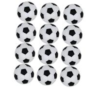 LRXIYODE 12pcs Mini Table Soccer Foosball Replacement Balls Black and White Desktop Football Accessories for Foosball Game