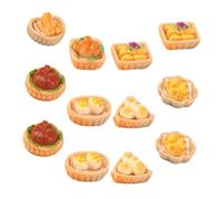 LRXIYODE 12pcs Miniature Food Models DIY Resin Charms for Dollhouse Kitchen Accessories Realistic Chinese Food Snack Decor for Crafting Collecting