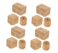 LRXIYODE 12Pcs Miniature Hay Bales Realistic Faux Straw Decor for Dollhouse Craft Projects Material for Farm Themed Displays Model Arrangements