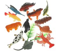 LRXIYODE 12pcs Miniature Ocean Sea Animal Figures Set Realistic Sea Creatures Models for Educational Plaything Imaginative Learning and Ocean Themed Party Decorations
