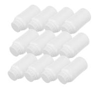 LRXIYODE 12pcs Plastic Lab Chemical Reagent Bottles with Screw Caps Wide Mouth Leak Sample Containers Reusable Shatter Resistant Storage for Laboratory Liquids and Chemicals