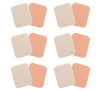 LRXIYODE 12pcs Square Powder Applicators Makeup Foundation Set, White and Skin Tone, for Wet and Dry Face Application, Cosmetic Makeup Accessory for Women and Girls