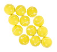 LRXIYODE 12pcs Tennis Stress Balls PU Foam Squeeze for Hand Relaxation and Stress Relief Flexible Party Favors and Goodies Bag Fillers for Adults