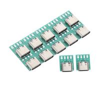 LRXIYODE 12pcs USB C Connector Board DIY Serial Converter Pcb Module for Cable Data Transmission Compatible with Various Devices Easy Installation and Stable Performance