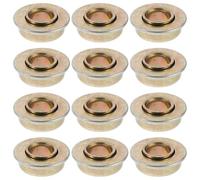 LRXIYODE 12PCS Wheelchair Caster Fork Bearings Front Wheel Replacement Kit with Swivel Turntable Plate for Walker Scooter Steel Rotating Bearing Bowl Set for Enhanced Stability and