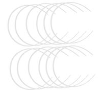 LRXIYODE 12Pcs White Plastic Headbands Plain Hair Bands for Women DIY Hair Accessories Simple Design for Everyday Wear Face Washing Makeup Spa Use