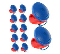 LRXIYODE 12PCS Wooden Castanets for Non-toxic Finger Percussion Instruments with Vivid Colors Compact Musical for Early Rhythm Learning and Group Activities