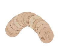LRXIYODE 12pcs Wooden Commemorative Cards for Boy Wood Cards Discs for Shower Decorations Neutral Newborn Growth Days Photo Picture Props Wood Discs for Shower Gifts