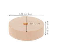 LRXIYODE 12pcs Wooden Wheels for DIY Craft Projects Small Flat Unfinished Wood Wheels Thick Model Car Parts for Creative Handmade and Hobby Crafts