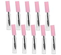 LRXIYODE 15pcs 10ml Empty Mascara Tubes and Eyeliner Tubes Pink Plastic Lip Gloss Bottles Refillable Eyelash Makeup Containers for Diy Cosmetic Use