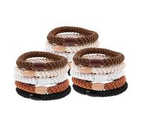 LRXIYODE 15pcs High Elastic Hair Bands Colorful Ponytail Holders for Women and Teens Comfortable Fit Durable Design for High Ponytail Styles Easy to Carry Accessories