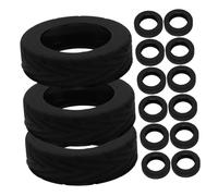 LRXIYODE 16pcs Luggage Wheel Cover Luggage Spinner Wheel Accessories Soft Suitcase Caster Covers Noiseless Casters Protectors Protection Silicone Gel