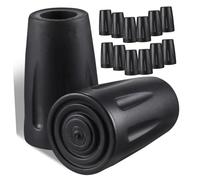 LRXIYODE 16pcs Rubber Walking Stick Caps Hiking Pole Tip Protectors Trekking Sticks Replacement Covers Non-slip Anti-skid for Alpenstocks Canes Hard Surfaces