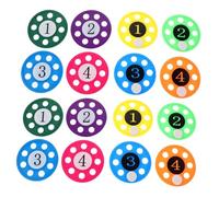 LRXIYODE 16pcs Underwater Diving for Pool Sinking Discs for Swimming Training Hand-eye Coordination Enhancing Summer Pool Games Motor Skill Development