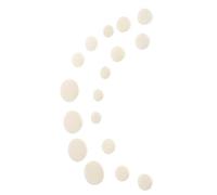 LRXIYODE 17pcs Clarinet Sound Hole Cushions Key Pads Replacement for Clarinet Repair and Maintenance White Light Yellow