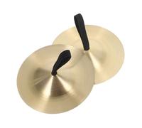 LRXIYODE 1pair Small Hand Cymbals for Boy Girl Copper Percussion Instrument for Music Education and Rhythm Development for Schools and Kindergartens Miniature