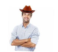 LRXIYODE 1Pc Creative Casual Cowgirl Hat Lightweight Non Woven Design for Parties Costumes S Accessory for Dances Plays and Musicals