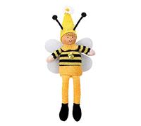 LRXIYODE 1pc Cute Bee Festival Doll Adorable Knitted Stuffed for Home Decor Soft and Skin Friendly Bedtime Companion Unique Festival Adornment