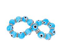 LRXIYODE 1pc Evil Eye Beads Bracelet Chic Glass Wrist Jewelry for Women Unique Exotic Design for Daily Wear for Loved Ones Durable and Eye Catching Fashion Accessory