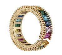 LRXIYODE 1pc Rainbow Vintage Adjustable Open Ring for Women Delicate Fashionable Toe Ring Jewelry for Bridal Wedding Valentine Day and More Colorful Design for Any Occasion
